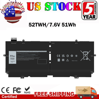 #ad 52TWH Laptop Battery for Dell XPS 13 7390 2 in 1 P103G P103G001 MM6M8 XX3T7 51Wh $24.39