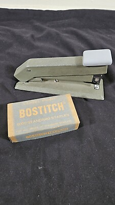 #ad Bostitch Mid Century Desk Stapler Gray USA Vintage amp; Staples $19.99