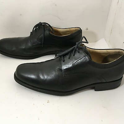 #ad Johnston amp; Murphy Casual Dress Shoes Men#x27;s Size 10.5M Black Leather 20 7425 $10.95