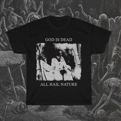 #ad Begotten shirt God is Deaddistressed black metalweird nihilism horror movie $19.19