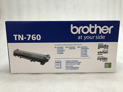 #ad New OEM Sealed Genuine Brother TN 760 TN760 Genuine High Yield Toner Cartridge $54.99