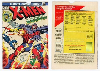 #ad X Men #91 NG Cover Only Magneto Original Buscema Cover Vintage 1974 Marvel $3.99