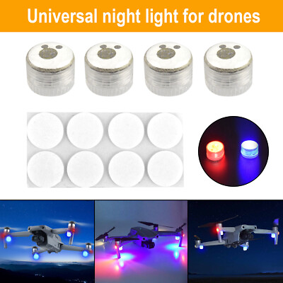 #ad 4Pcs Drone Night Flight Light Strobe Lamp LED Signal Flash Light for DJI Mavic $8.99