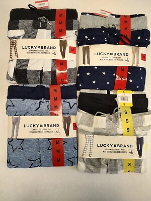 #ad Lucky Brand Lounge Straight Leg Pants 2 pack Women#x27;s Pajama Pants $17.99