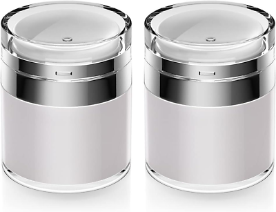 #ad Airless Pump Jars 1.7 oz Bottles Acrylic moisturizer 2 Pack $22.99