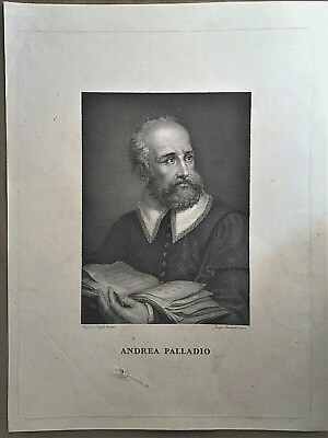#ad Andrea Palladio Vincenzo Raggio Disegno Ca. 1805 $31.16