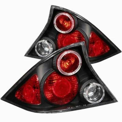 #ad ANZO 221046 TAIL LIGHTS BLACK CLEAR w HALO For 2001 2003 Civic $162.63