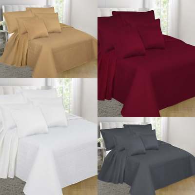 #ad 3PC VERSATIL BED COVER Bed Top Dressing Bedding Quilted Bedspread Pillow Shams $29.49