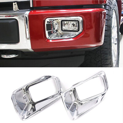 #ad For Ford F 150 F150 Chrome Front Bumper Fog Light Cover Trim Fit 2015 2020 XLT $28.99