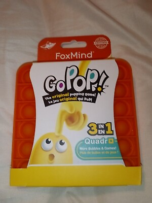 #ad NIOP FoxMind GoPop 3 In 1 Quadro Fidget Game $5.00