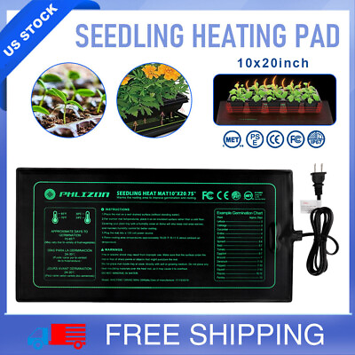 #ad Seedling Heating Mat Waterproof Heat Mat Warm Pads for Plants Seedling 10quot; x 20quot; $12.68