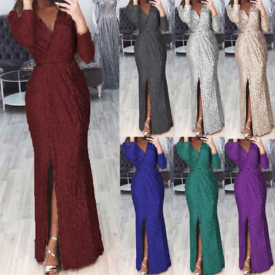 #ad Women Formal Wedding Evening Party Cocktail Bridesmaid Prom Ball Gown Maxi Dress $5.11