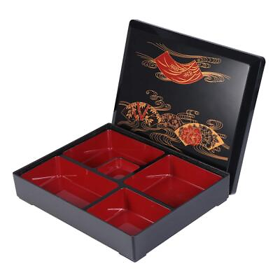 #ad Japanese Bento Box Adult Lunch Box Traditional Bento Box Japanese Sushi Tray ... $45.33