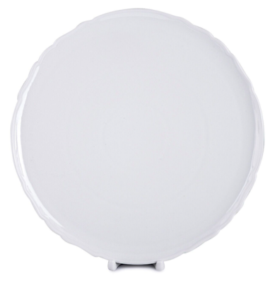 #ad 12.6quot; Bernadotte Round Porcelain Dish Serving Plate White Platter Czechia $30.95