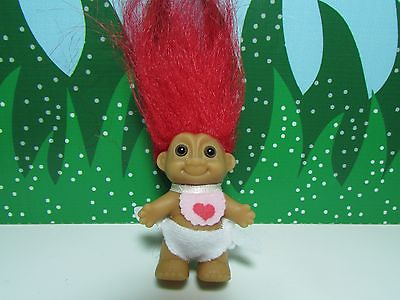 #ad VALENTINE STANDING BABY WITH BIB 2quot; Russ Troll Doll NEW STORE STOCK $13.95