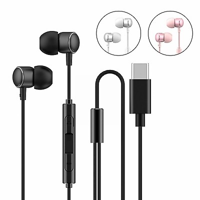 #ad Type C Stereo In Ear Microphone Wired Headphones. Suitable For Mobile Phones $0.99