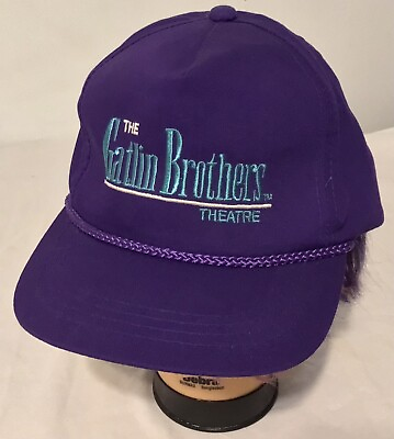 #ad Vintage The Gatlin Brothers Theatre Myrtle Beach SC Snapback Purple Hat Ball Cap $34.89