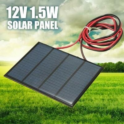 #ad 1.5W 12V Mini Power Solar Panel Small Cell Phone Module Charger DIY $3.18