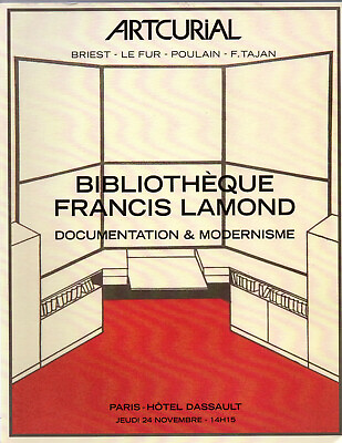 #ad Francis LAMOND Library ARTCURIAL 2005 Paris Modernism Books Documents Photograph $20.24