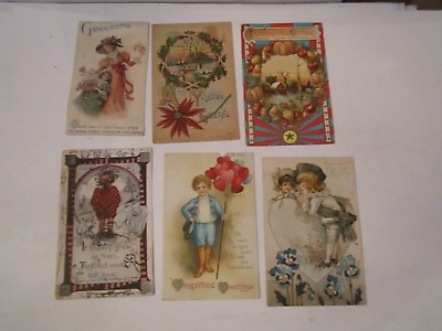#ad 24 EARLY 1900#x27;S POSTCARDS GREETING POST CARDS LOT 9 TUB BBA 7 $99.99