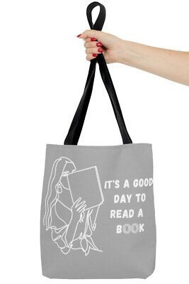 #ad It#x27;s a good day to Read a Book Book lover Gift Reading Gray Tote Bag $18.99