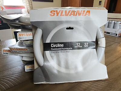 #ad SYLVANIA CIRCLINE FLUORESCENT 12quot; LAMP 32 WATT COOL WHITE LOT OF 9 $35.00