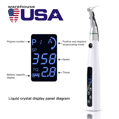 #ad US LED Dental Endo Motor 16:1 Contra Angle Root Canal Treatment Y smart $74.99