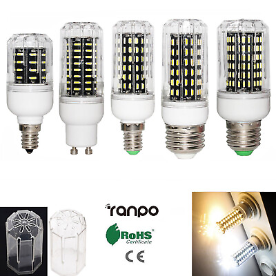 #ad 1x 5x 10x 10W 20W 30W LED Corn Bulb E26 E27 E12 E14 G9 GU10 4014 SMD Light Lamp $3.44