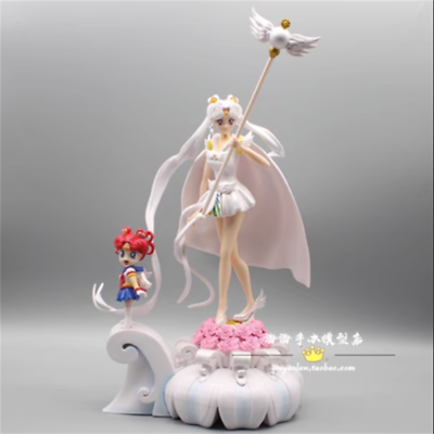 #ad Anime Sailor Moon Tsukino Usagi Sailor Cosmos PVC Figure Model Statues W Box $110.28