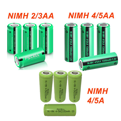 #ad Lot 1.2V 2 3AA 650mAh 4 5A 2100mAh 4 5AA 1300mah Rechargeable NiMH Batteries $4.99