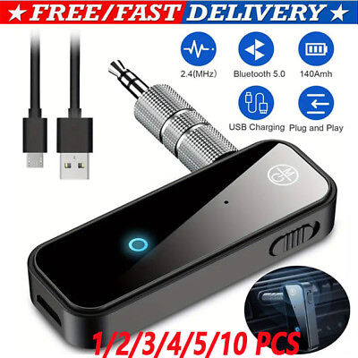 #ad USB Wireless Bluetooth 5.0 Transmitter Receiver for Car Music Audio Aux Adap lot $55.85