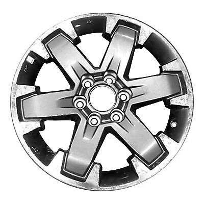 #ad Refurbished 16x7 Flange Cut Medium Charcoal Metallic Wheel $258.96