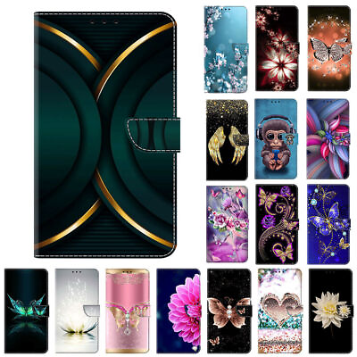#ad Painted Card Wallet Phone Case For Xiaomi Redmi Note 6 7 4X 5A A1 A2 8A 7A $4.39
