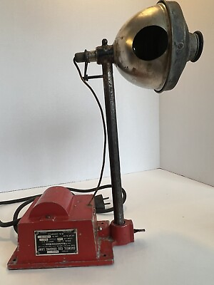 #ad steampunk lamp modern funky weird odd fully working vintage egg grading lamp C $189.00