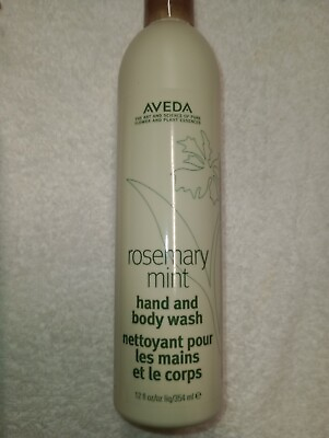 #ad Aveda Rosemary Mint Hand and Body Wash 12 oz Size 354ml New Pump Top $19.95
