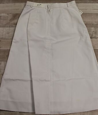 #ad US Navy Women#x27;s White Skirt 12 Misses Regular 8410 01 318 1630 New $5.00