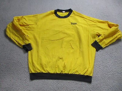 #ad Vintage Running amp; Beyond Jacket Mens Extra Large Yellow Windbreaker Pullover USA $15.99