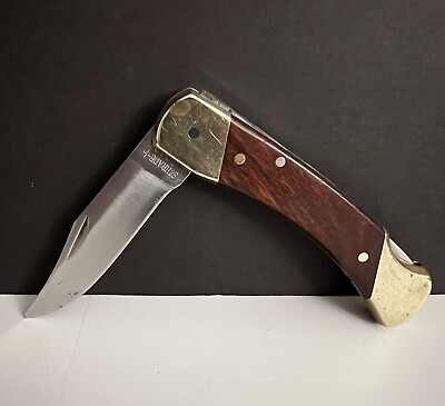 #ad Vintage SCHRADE USA LB7 Single Blade Pocket Knife $39.90