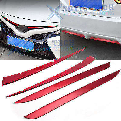 #ad For Toyota Camry 2018 2024 Rear Bumper Plate Lip amp; Front Bumper Grill Decoration $55.98