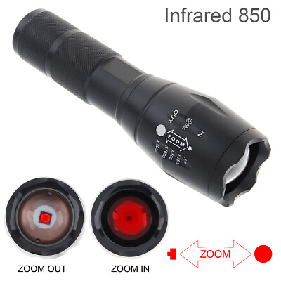#ad Adjustable Night Vision Zoomable Focal Length Infrared Flashlight for Hunting $14.95