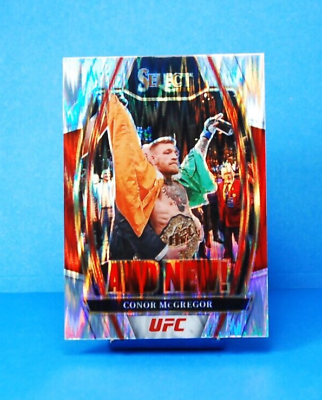 #ad CONOR MCGREGOR #1 2022 UFC Panini Select SILVER FLASH PRIZM Featherweight $3.95