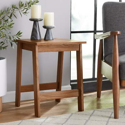 #ad Modern Indoor Small Square Wood Side Table Walnut FinishWalnut Finish $21.59