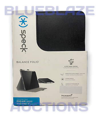 #ad Speck Balance Folio Case for Apple iPad Pro iPad Air 11quot; Black NEW QUICK SHIP $14.99