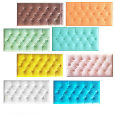 #ad 60x30cm 3D Foam Waterproof Self Adhesive Wall Sticker For Living Room Bedroom EN $4.69