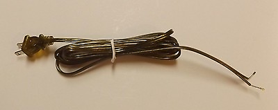 #ad #ad 8#x27; ANTIQUE BRASS COLOR LAMP CORD SET WITH POLARIZED PLUG 18 2 SPT 1 NEW 46718JB $12.89