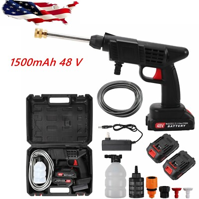 #ad Electric Cordless High Power Pressure Washer Water Spray Gun Car Wash Cleaner US $26.90