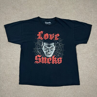 #ad Dracula T Shirt Mens Size XL Black Short Sleeve Loot Wear Exclusive Loot Fright $5.99