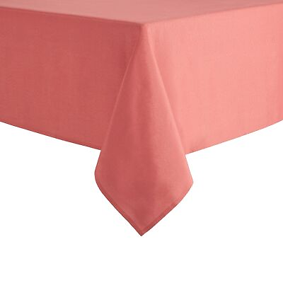 #ad Pink Home Yale Fabric Tablecloth 60quot;W x 102quot;L Rectangle machine washable $13.45
