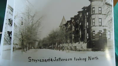 #ad 1910 Stuyvesant amp; Jefferson Brooklyn NYC Antique Photo $21.99
