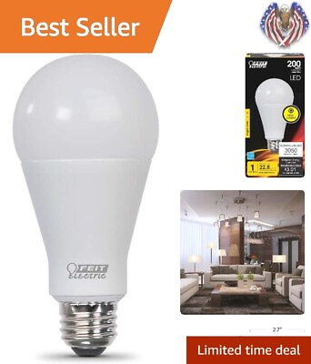 #ad Efficient LED Light Bulb A21 200W Equivalent 3050 Lumens Bright White $23.99
